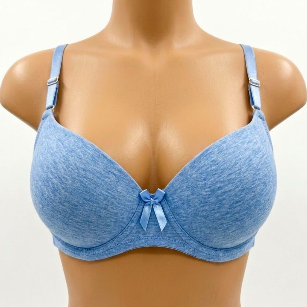 Secret Treasures Womens powder Blue lightly Padded T-Shirt Bra 38C Underwire